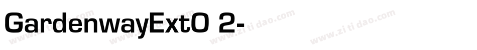 GardenwayExtO 2字体转换